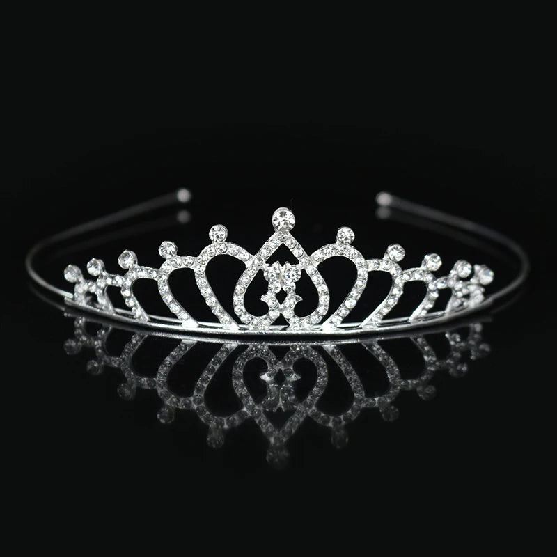 Elegant Crystal Princess Tiaras for Girls Wedding Party Hair Accessories