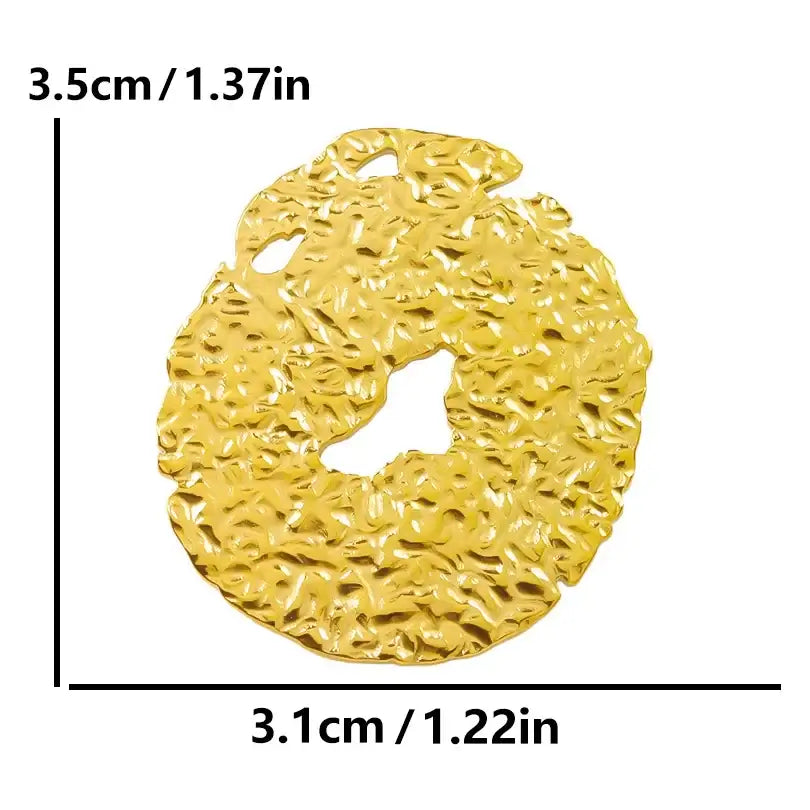 4Pcs Lot Stainless Steel Geometric Hammered Heart Dangle Charms for DIY Jewelry Making S1620-G