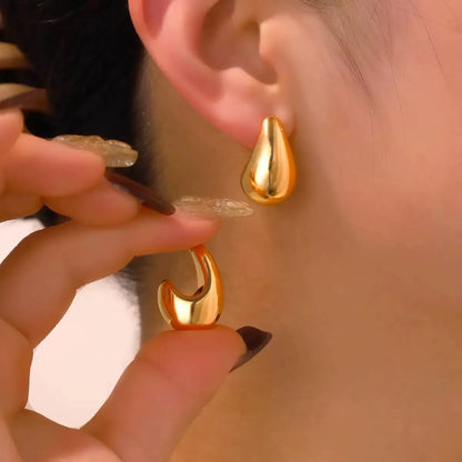 10 Piece Irregular Shaped Lightweight Women's Earring Set C Shaped and Teardrop Perfect for Daily Wear and Parties