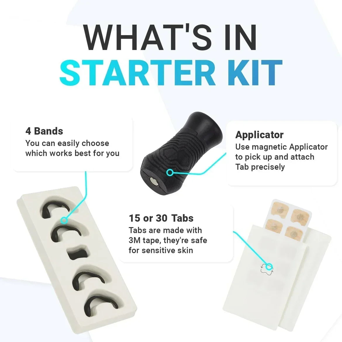 15 Pairs Magnetic Nasal Breathing Dilator Kit for Enhanced Oxygen Intake and Anti-Snoring Support