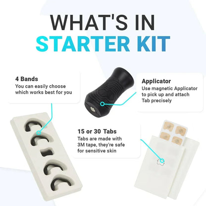 15 Pairs Magnetic Nasal Breathing Dilator Kit for Enhanced Oxygen Intake and Anti-Snoring Support