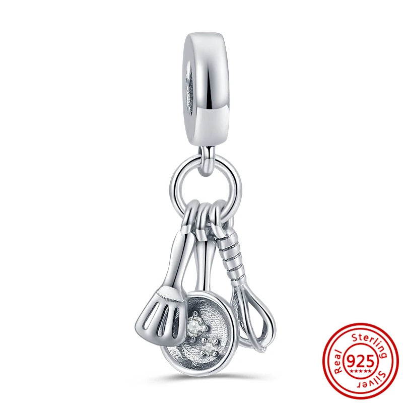 925 Silver Lucky Crown Butterfly Heart Family Tree Beads