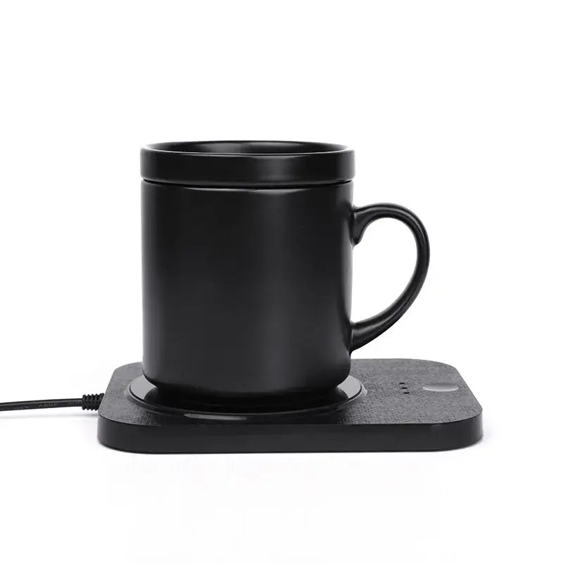 USB Cup Warmer Coffee Milk Tea Water Mug Heater Temperature Adjustable Heating Coaster For Home Office Winter Wireless charging 1