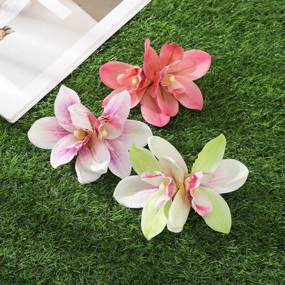 Bohemian Orchid Flower Hair Clips for Women Bridal Beach Wedding Hair Accessories