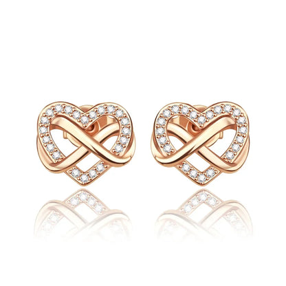 925 Sterling Silver Luxury Heart Sun Moon Stud Earrings Bow Butterfly Crab Clip Set for Women Party Jewelry Gifts