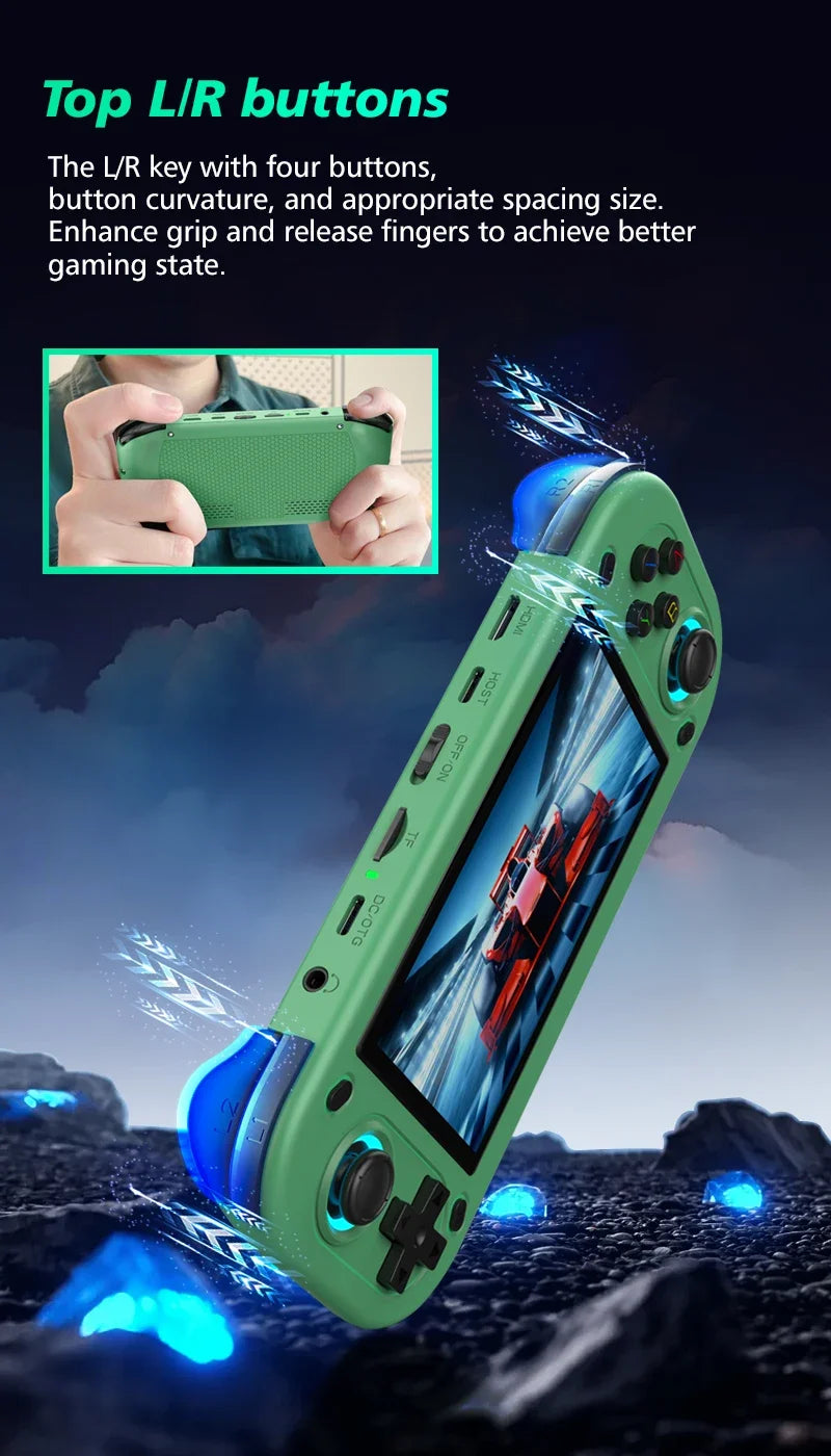 2025 R43S Retro Handheld Game Console 4.3 Inch 1920x1080 Linux EmuELEC Portable Pocket Player HDMI Out 14000 Games Expandable 256GB