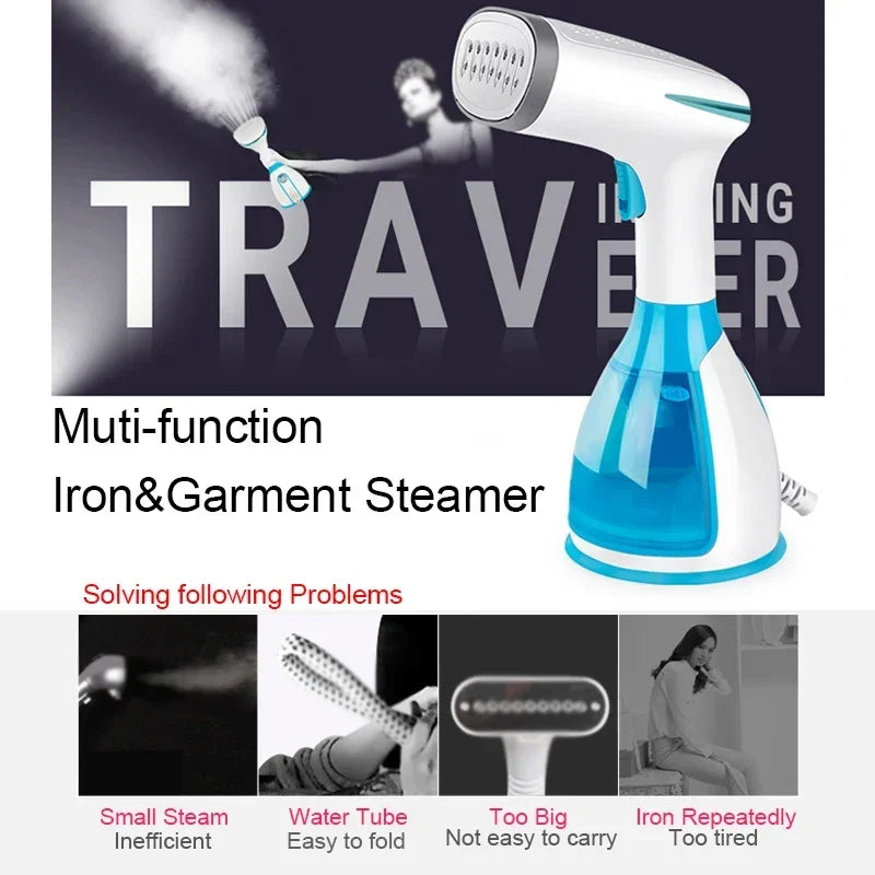 Quick-Heat Hand Garment Iron Steamer for Clothes 1500W