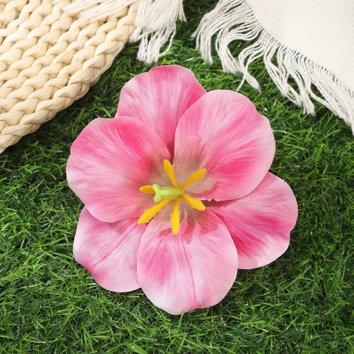 Awaytr Hawaiian Flower Hair Clip for Women and Girls - Romantic Bohemian Floral Side Bangs Accessory