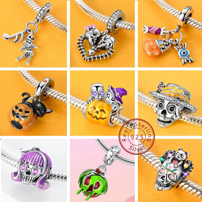 Sterling Silver Snowman Charm Beads for Bracelets Jewelry Gift