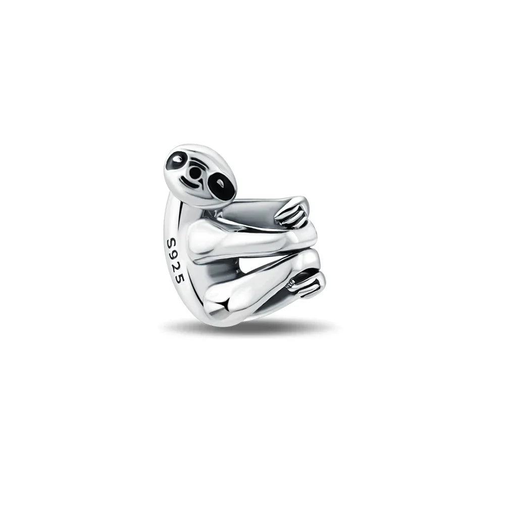 Original 925 Silver Dragon Pig Lion Penguin Charm Bead Jewelry for Women PYC0153