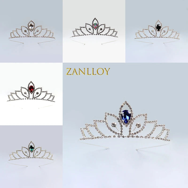 Zanlloy Elegant Crystal Bridal Tiara Crown for Weddings and Parties