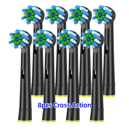 Toothbrush Replacement Heads Refill for Oral B Electric Toothbrush Pro1000 Pro 3000 Pro5000 Pro7000 Vitality Floss Action - 16 Pack 8 Classic (white)