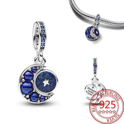 925 Sterling Silver Festive Cookie House Heart Nutcracker Dangle Charm for DIY Christmas Tree and Original Bracelet Gift