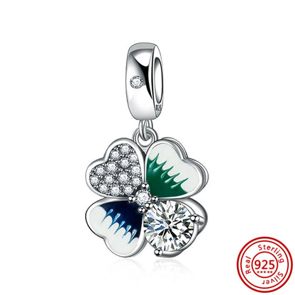 925 Silver Lucky Crown Butterfly Heart Family Tree Beads