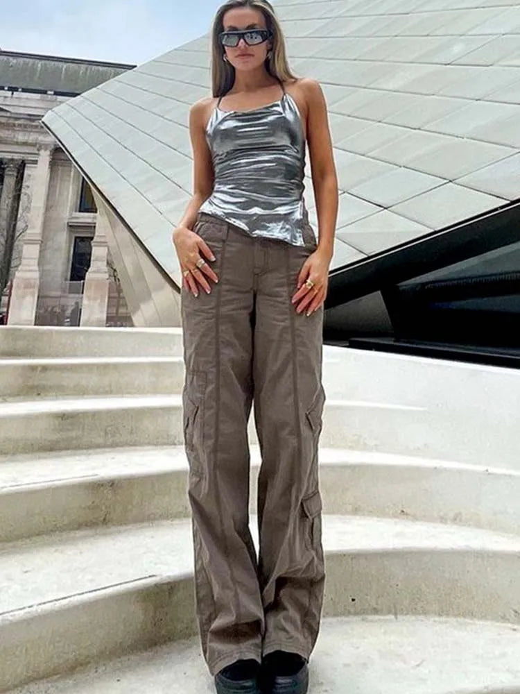 Shiny Bodycon Sexy Vest Top Summer 2024 Ladies Camisole