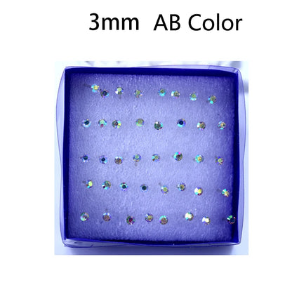 20 Pair Set Women Girls Rhinestone Crystal Stud Earrings Elegant Daily Wear Jewelry Gift