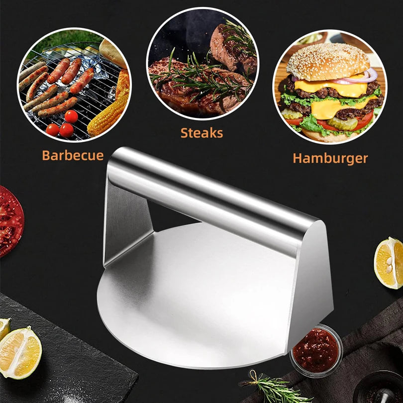 Stainless Steel Smash Burger Press for Perfect Patties Kitchen Accessory Burger Press