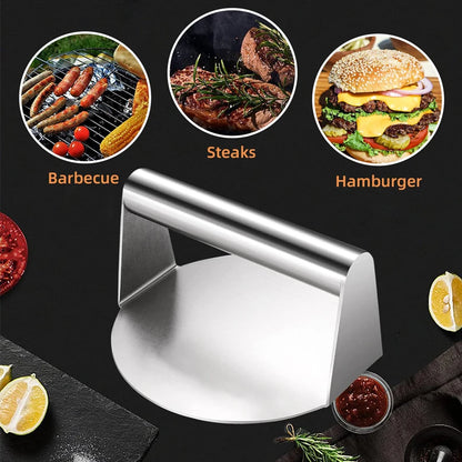 Stainless Steel Smash Burger Press for Perfect Patties Kitchen Accessory Burger Press