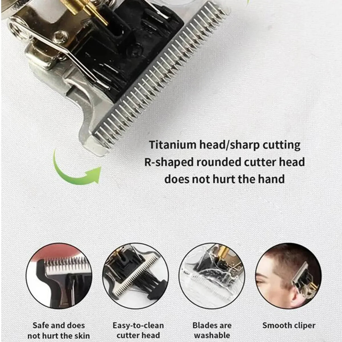 T9 LCD Electric Hair Clipper Rechargeable Trimmer for Men