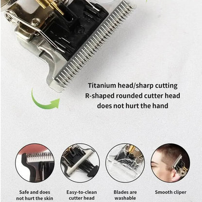 T9 LCD Electric Hair Clipper Rechargeable Trimmer for Men