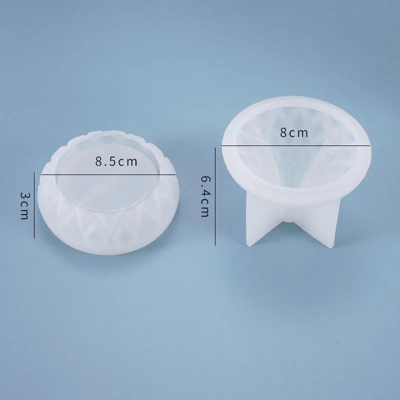 Droplet Shaped Silicone Mold for DIY Gypsum Jewelry Storage and Decorative Resin Crafting