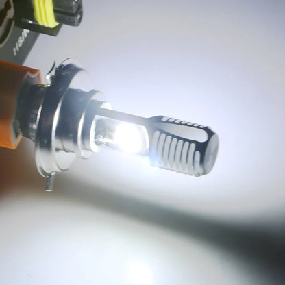 LED Headlight H4 H6 P15D 2COB 6000K Motorcycle Fog Light
