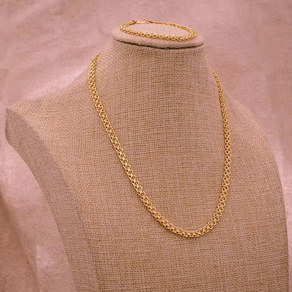 Dubai Gold Color African Jewelry Set for Women and Girls - Elegant Arabic Indian Wedding Necklace and Earrings