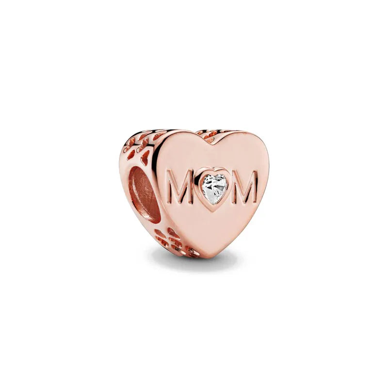 Exquisite 925 Silver Heart-Shaped Dog Paw Beads and Castle Pendant for European Original Bracelet DIY Accessories