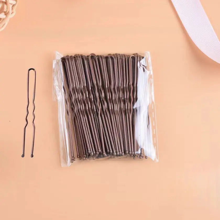 Elegant U Shaped Hairpins Set for Bridal and Fashion Hair Styling