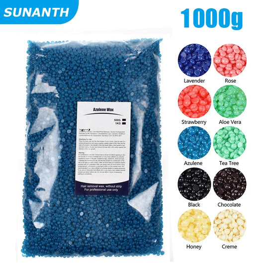 Painless Hard Wax Beans for Bikini and Body Hair Removal with Heating Wax Machine - Fast and Gentle Depilatory Solution