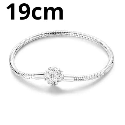 925 Sterling Silver Adjustable Gold Cross Virgin Mary Blue Eye Zircon Charm Bracelet for Women Birthday Gift