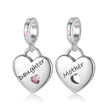 925 Sterling Silver Blue Moon Butterfly Heart Zircon Beads Charms for DIY Necklace and Bracelet Jewelry Gifts for Women