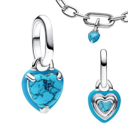 Sterling Silver 925 Skiing Penguin Charm with Geometric Snowflake Beads for Bracelets and Necklaces DIY Jewelry Gift