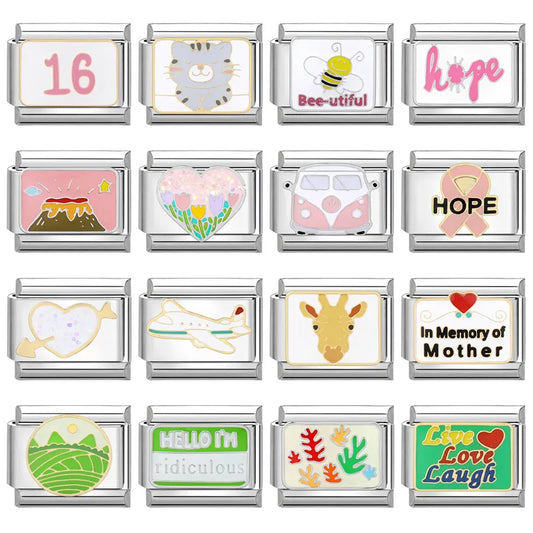 Y2K Retro Charm Bracelet Links Stainless Steel DIY Jewelry Accessories