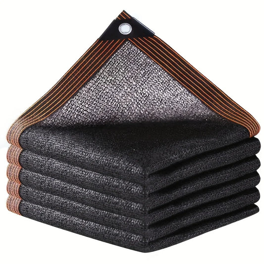 Black Shade Cloth Sunblock Mesh Cover 75 Percent UV Protection Taped Edge with Grommets for Pergola Greenhouse Garden Patio and Canopy