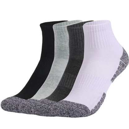 6 Pairs Mens Thermal Terry Hiking Socks Mid Crew Cushioned