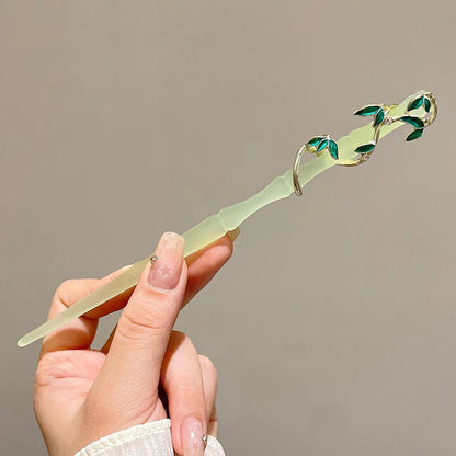 Elegant Chinese Tassel Hair Stick Floral Design Hairpin for Women