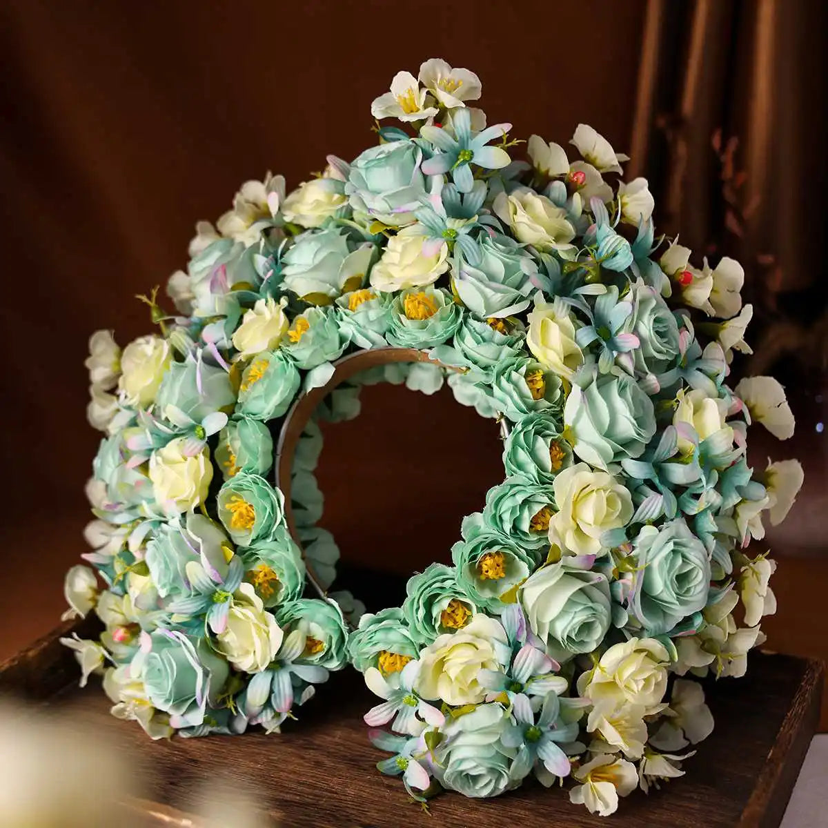 Elegant Floral Crown Headband for Women and Girls - Perfect Wedding and Festival Accessory
