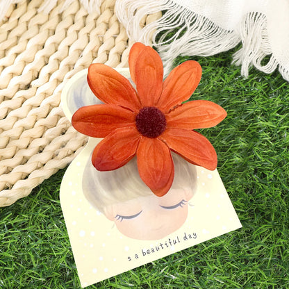 Awaytr Hawaiian Flower Hair Clip for Women and Girls - Romantic Bohemian Floral Side Bangs Accessory