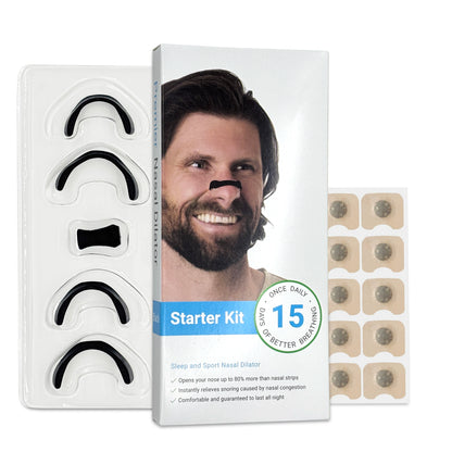 15 Pairs Magnetic Nasal Breathing Dilator Kit for Enhanced Oxygen Intake and Anti-Snoring Support