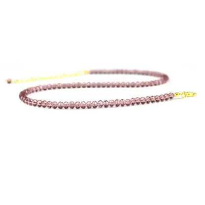 Elegant Black Beads Choker Necklace for Women - Top-Rated Party Jewelry by Fashion Brand Purple