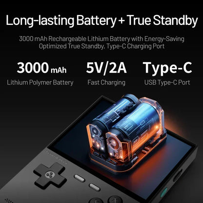 Trimui Brick Vertical Edition Open Source Palm Phone 3.2 Inch 1024x768 400ppi Portable Lightweight 3000mAh Back Top Ambient Light