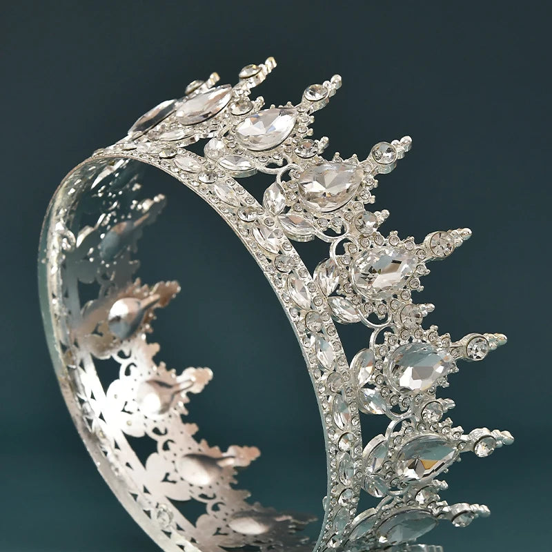Elegant European Crystal Bridal Tiara For Weddings And Parties