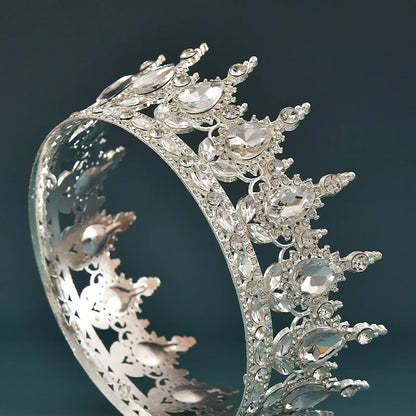 Elegant European Crystal Bridal Tiara For Weddings And Parties