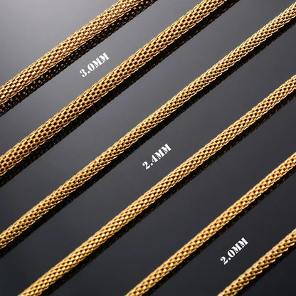 Gold Plated Adjustable Stainless Steel Lantern Necklace for DIY Jewelry Making