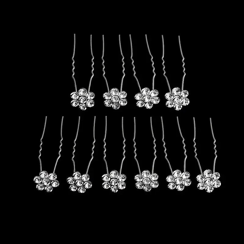 Elegant Pearl Beaded Hairpin Set for Wedding and Fashion Styling