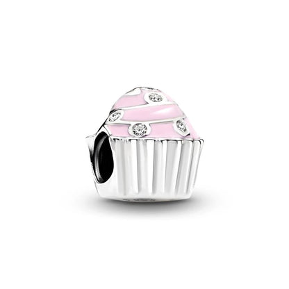 Hot Pink Murano Glass Charm Bead For 925 Bracelet Pendant