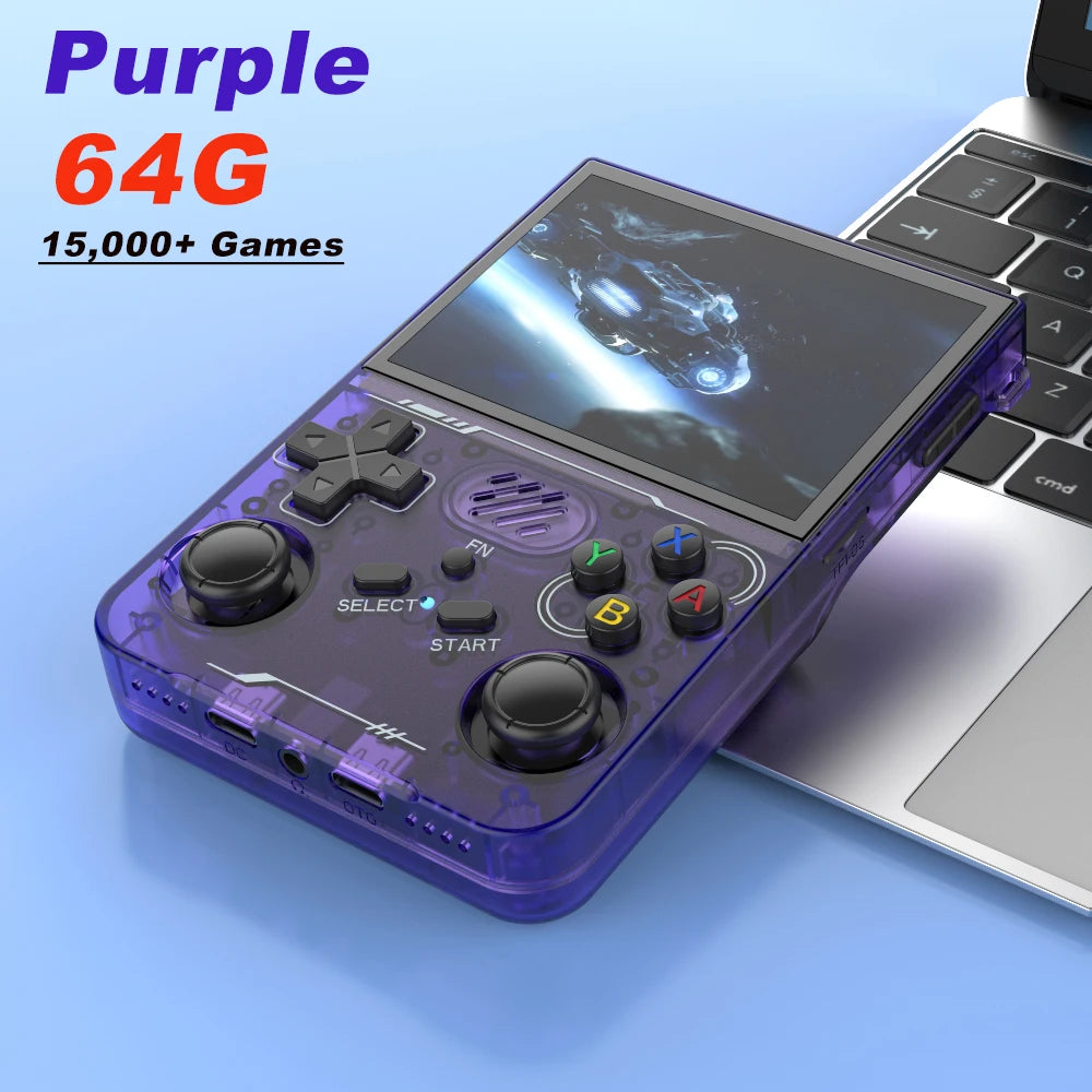 BOYHOM R36XX Handheld Retro Game Console 3.5 Inch IPS 640 x 480 Screen 256GB Expandable Storage 3000mAh Battery WiFi Type C Support 128GB And 64GB Game Libraries
