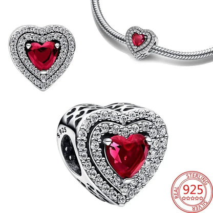 925 Sterling Silver Festive Cookie House Heart Nutcracker Dangle Charm for DIY Christmas Tree and Original Bracelet Gift
