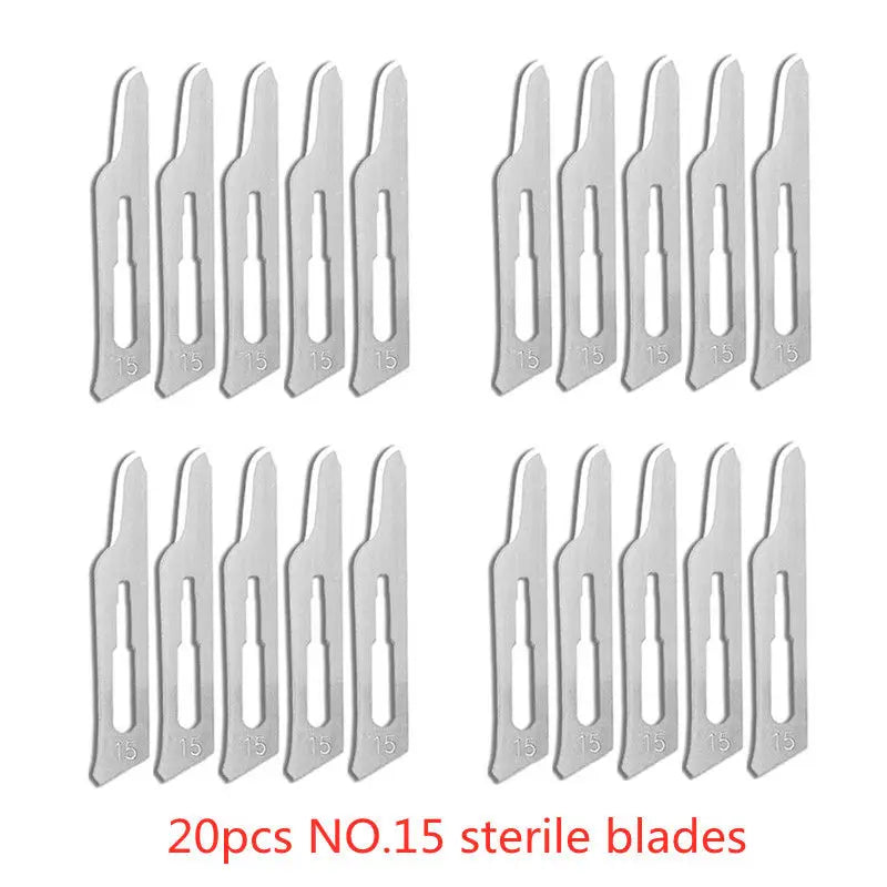 20-100pcs Top-Rated Carbon Steel Surgical Blades for DIY Phone Repair & Grooming 20pcs NO.15